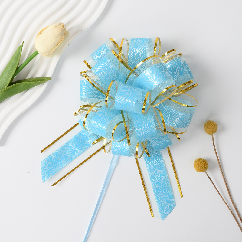 50 grandes rosas de nieve flores de bola de decoración de automóvil de boda flores de embalaje de flores de regalo de vacaciones cinta