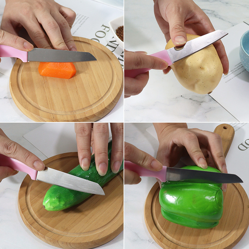 工廠不鏽鋼水果刀帶刀套水果刀削皮刀家用多功能水果刀批發