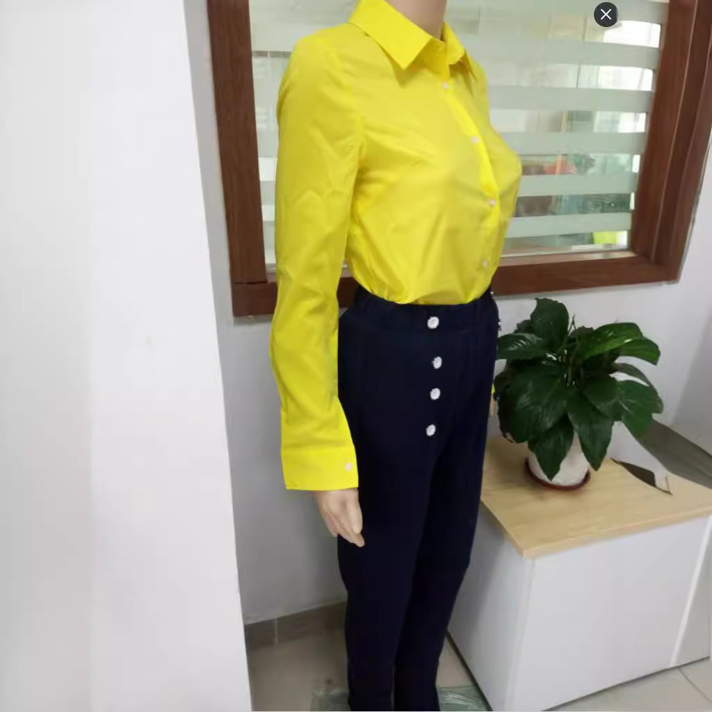 Aliexpress Wish Popular Long-Sleeved Shirt + Tight Casual Suit Women's Professional Suit Bandage Suit Pants