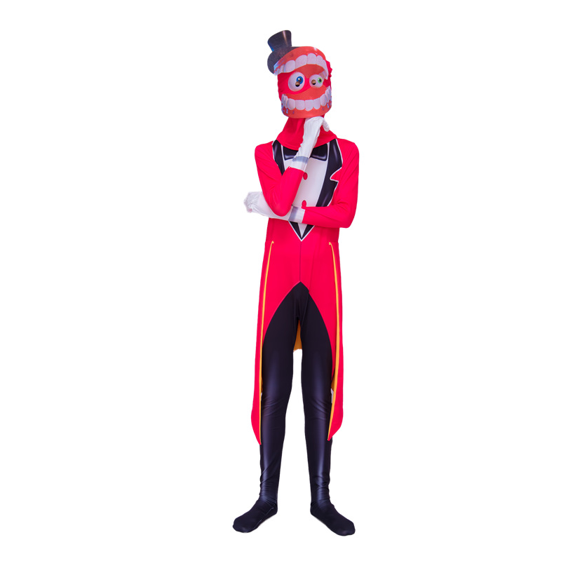 Mono de cosplay de circo digital mágico transfronterizo, disfraz de payaso Pomni, traje de cosplay de Pamni