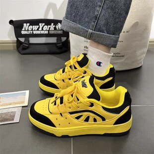 2024 New Ins Style Fashionable Chic Lightweight Color Contrast Lovers sneaker Niche Casual Student Skateboard Shoes