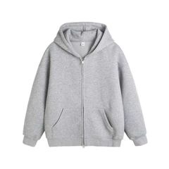 春と秋の新型ダブルファスナーのカーディガンの男性のファッションがゆったりしています。