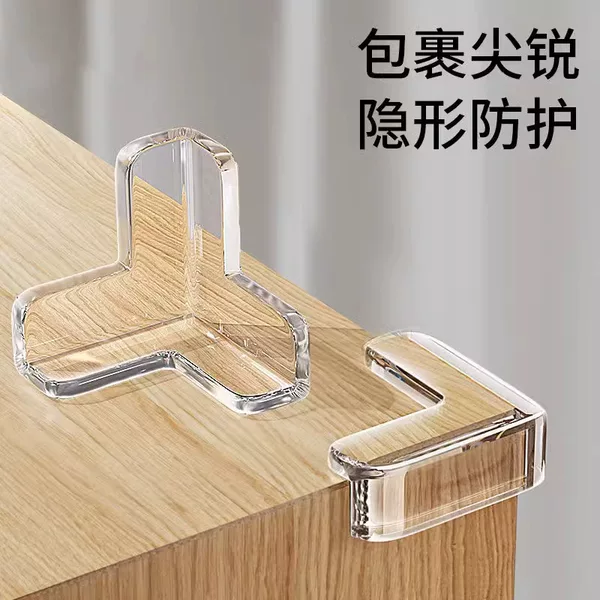 Table Corner Anti-Collision Corner Protector Anti-Collision Soft Bag Right Angle Thickeneded Transparent Anti-Collision Corner Table Sharp Corner Protective Cover Anti-Collision Sticker