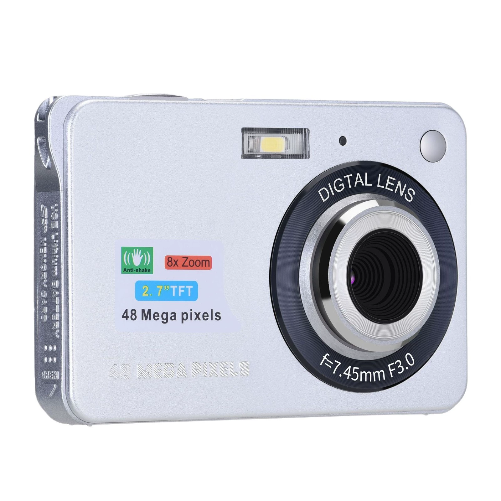 Digital Camera XD-K09, 48MP/18MP options, 2.7" LCD, 4K/Full HD video