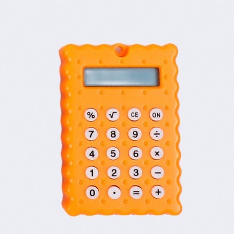 ポータブル学生用ミニ電卓、試験用、高品質、子供向け、かわいいキーホルダー、ビスケット迷路計算機|undefined