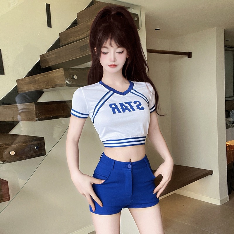Adult Cheerleading Group Performance Clothing Student Sports Meeting Opening Ceremony Graduation Season Performance Clothing Women's Suit
