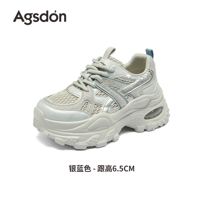 奥古狮登老爹鞋女2025新款秋季厚底白色运动鞋学生轻便跑步休闲鞋|undefined