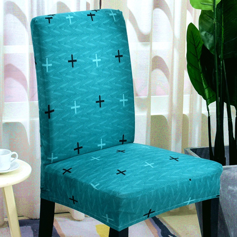 Cubierta de la silla elástica cubierta de la silla integrada familiar cubierta de la silla de comedor moderna simple cubierta de los palillos de Navidad