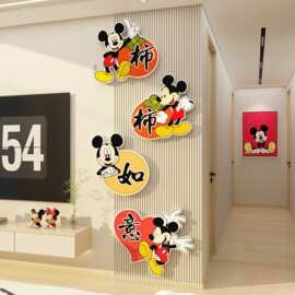 电视机背景装饰客厅大白墙面贴纸画挂件2025新款上方自粘餐桌改造