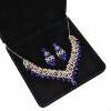 Chain for bride, set, necklace and earrings, accessories, new collection, European style