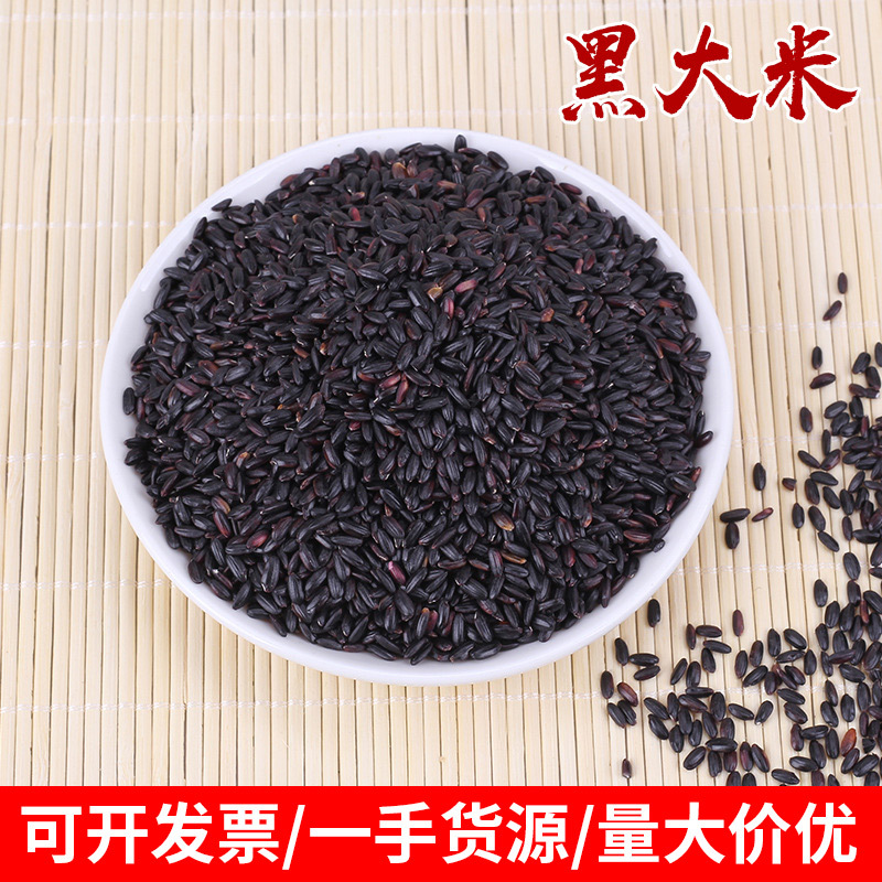大量供应-黑米-黑糙米-黑香米无染色黑大米有血糯米各种杂粮批