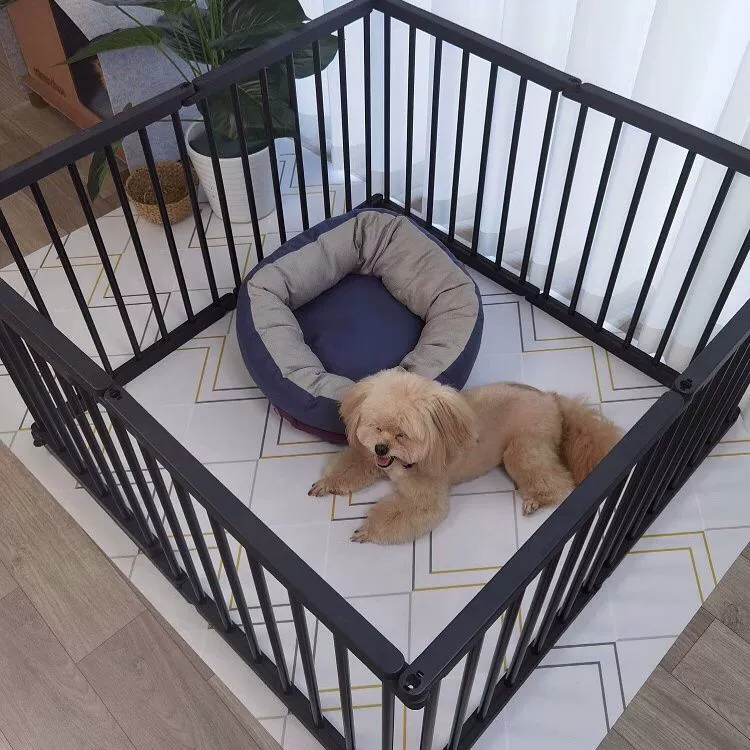 Клетка для собак Оптовая собака домашние животные забор внутри восьмиугольный забор маленький собачий ограждение собачий забор балкон