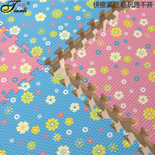 Tianli children's baby crawling mat game mat home thickened puzzle eva splicing foam floor mat 60*60