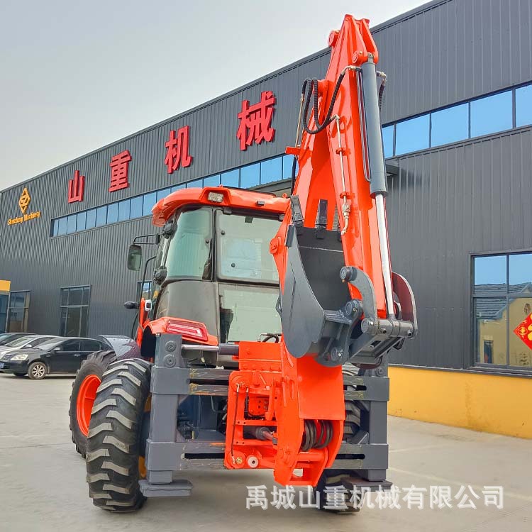 漠河供应9吨SZ776反铲装载机 四轮转向系统 螃蟹行走 H型支腿