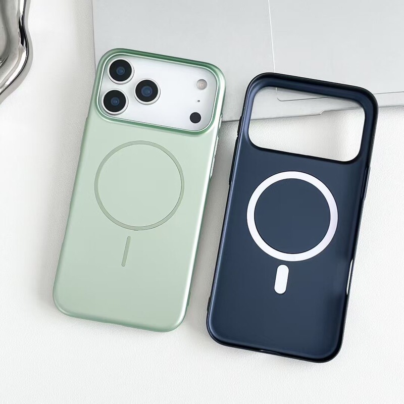 金属漆适用iPhone17promax磨砂磁吸手机壳苹果16超薄PC全包保护套|undefined