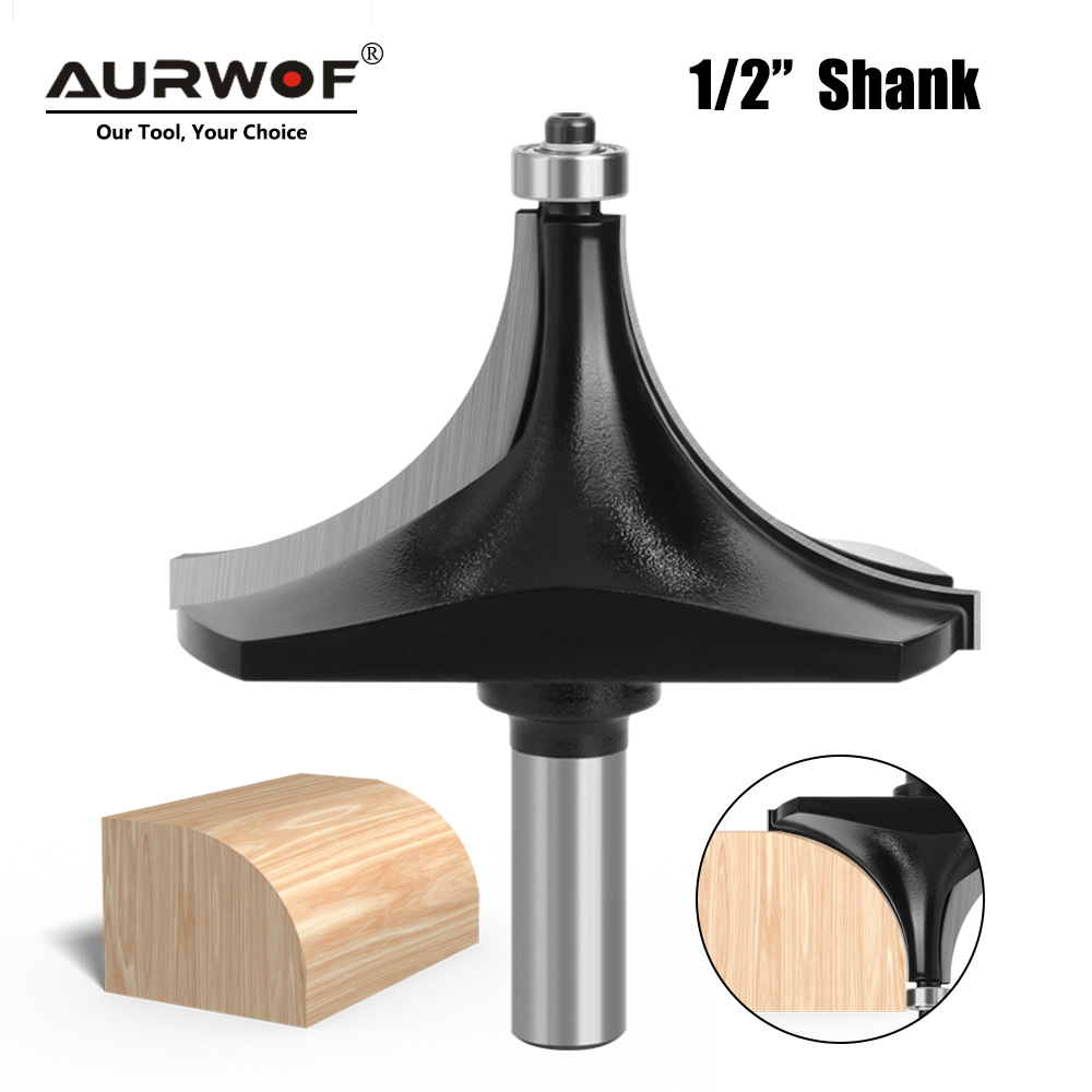 12/12.7柄黑色黄色圆角刀木工铣刀合金开槽刀修边机R倒角刀锣刀