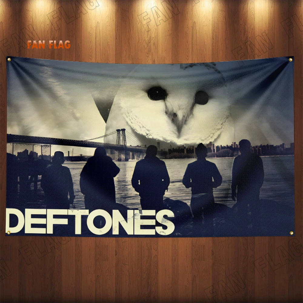 Флаг из полиэстера 3x5ft с дизайном Deftones Alternative Metal, декоративная баннер-атрибут
