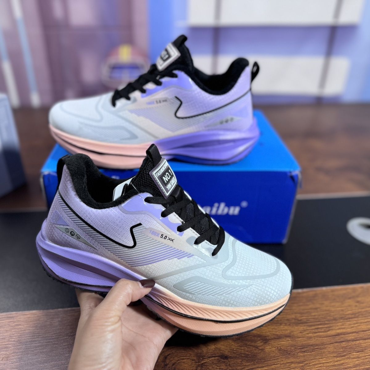 ShoeVault Winter Fleece-gefüttert Verdickt Laufen Leichte Ultra-weiche Leder Oberfläche Sport Student Warme männer Carbon Platte_voghion.com