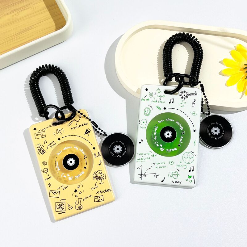CD record player transparent card set meal card ID card carrying star chasing love beans photo protective cover cross-border in stock wholesale