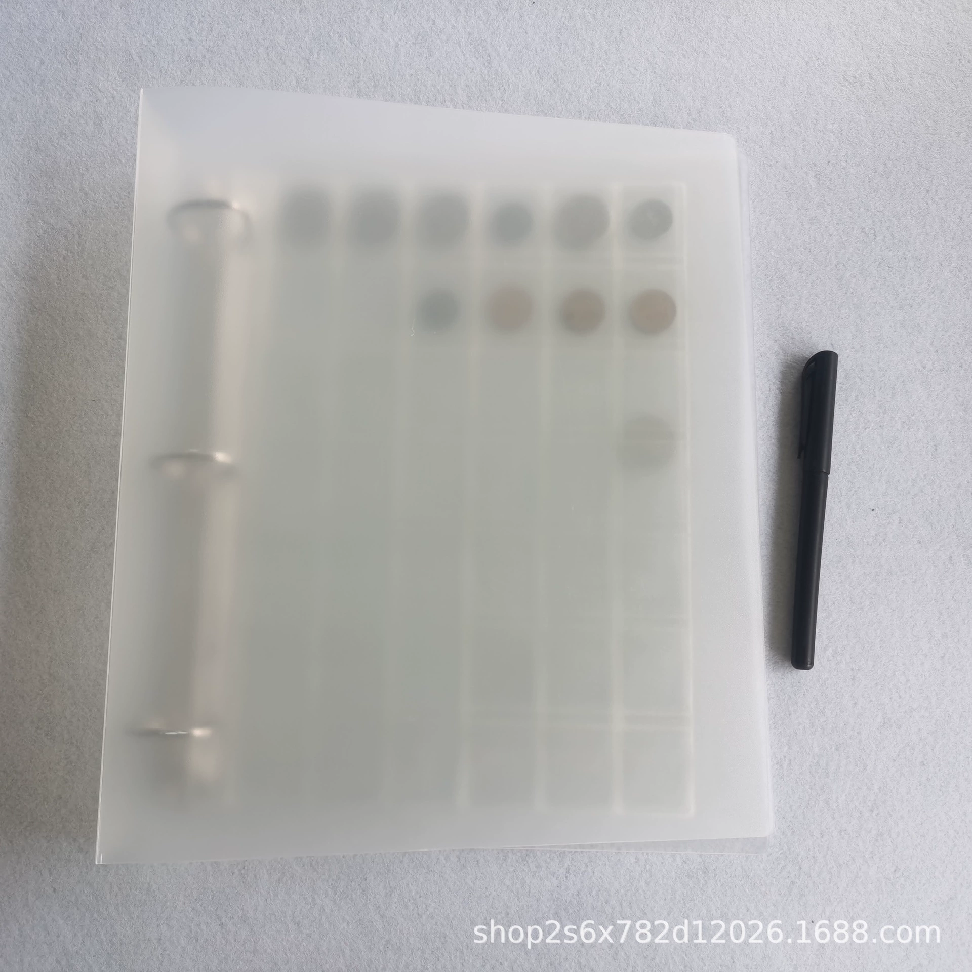 Коллекция монет книга ПВХ внутренняя страница 420 карманная полупрозрачная ПП внешняя пластина