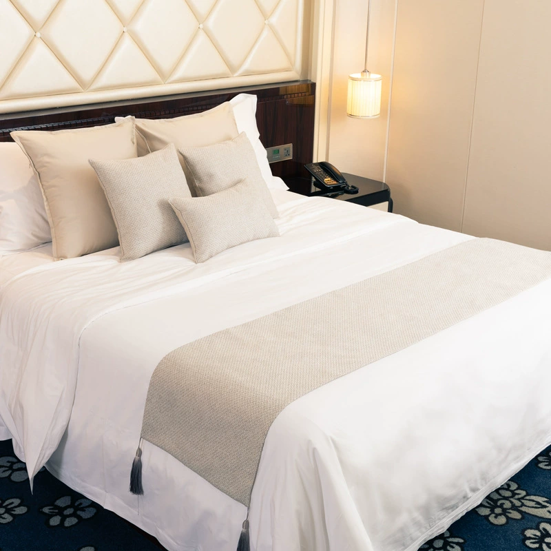 Modern pillow for hotel, pillowcase, double-sided set, simple and elegant design