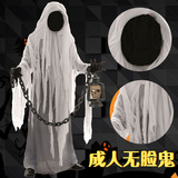 Хэллоуин взрослый призрак мертвых, безликие дети, потрясающий скелетный скелет Терри Скелет