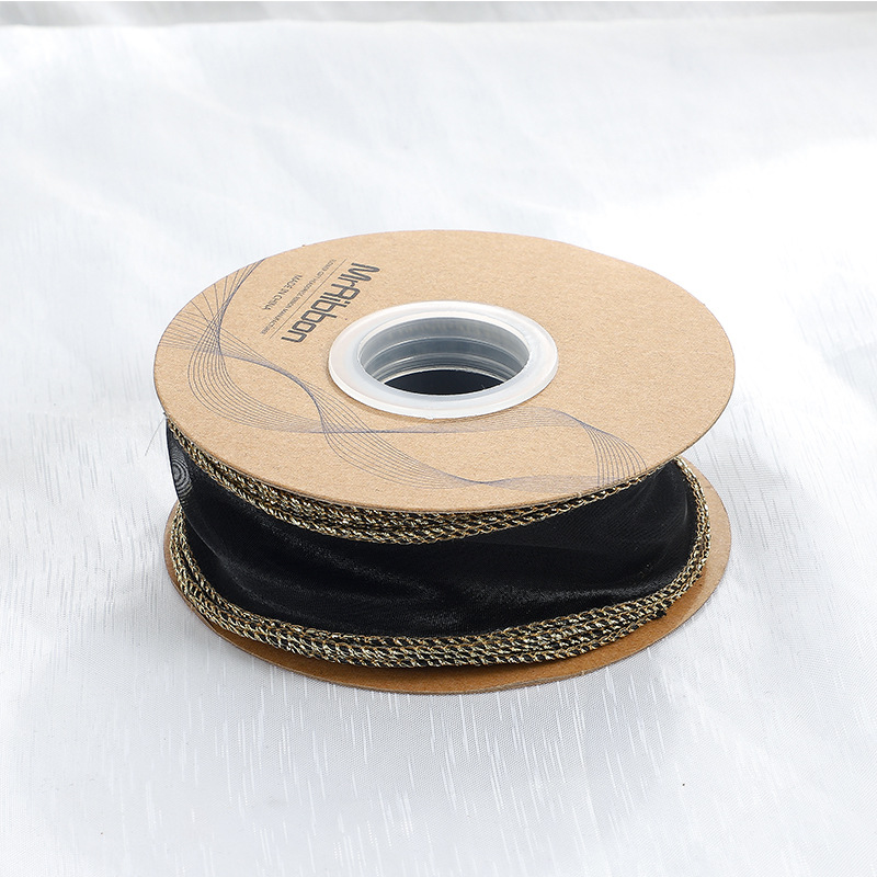 En stock al por mayor 4cm Phnom Penh fishtail hilo llano envuelto flor amplia cinta onda cinta ramo de flores material de embalaje