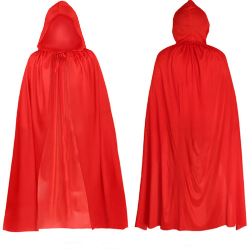 Halloween cloak Death cloak black red double-layer cloak pirate Death cloak