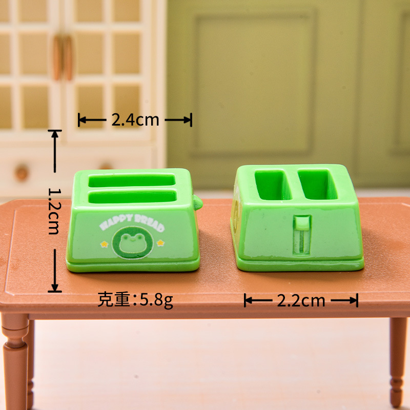 かわいいシミュレーションミニチュアパントースター樹脂アクセサリーベビーハウスシーン装飾装飾品 diy クリーム接着剤アクセサリー|undefined