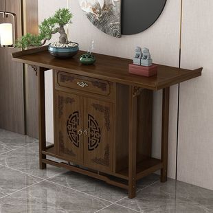Home Foyer Table, Side Table, Foyer Cabinet, Central Hall Table, Incense Table, Offering Table, New Chinese-Style Offering Table, Incense Altar, Foyer Table