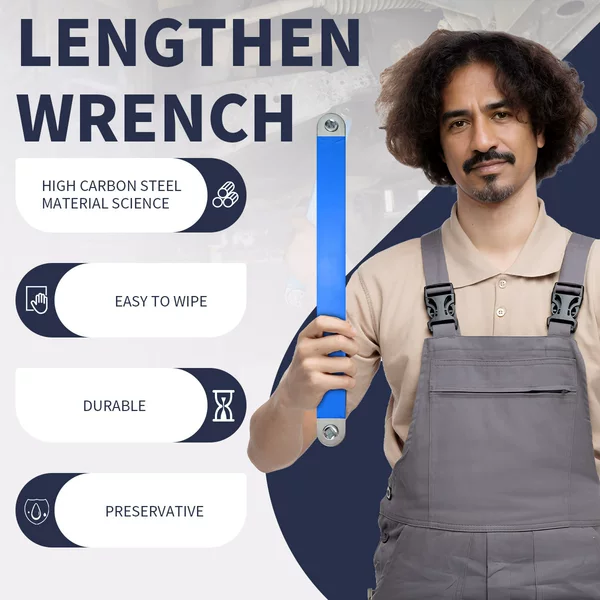 Cross-Border In-Stock Tools for Auto Repair, Interchangeable Adapter, Two-Way Extension Wrench