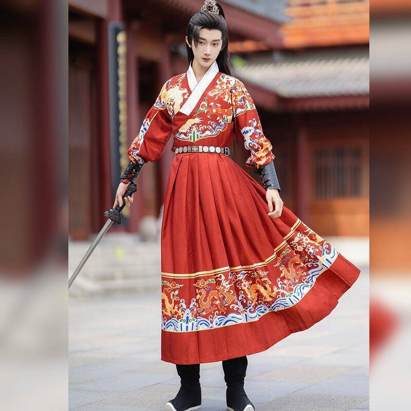 Original 2025 New Ming Dynasty Flying Fish Suit, Ming Dynasty Han Dynasty Embroidered Spring Knife, Ming Dynasty Brocade Guard Suit, Full Set for Male and Female Couples