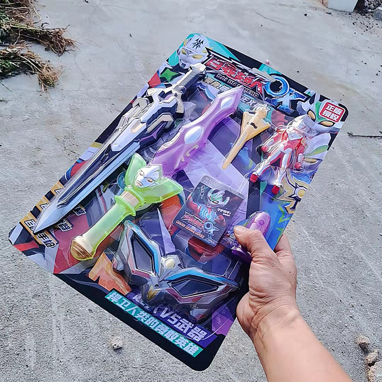 Variety Superman hero hand-made monster boy children's toys with weapons suit source factory offline wholesale