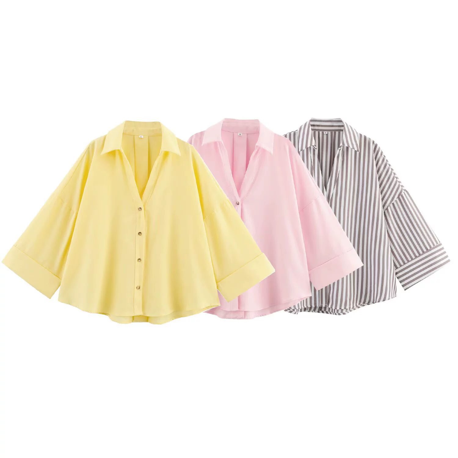 2025 новая летняя европейская и американская мода, универсальная простая льняная рубашка с длинными рукавами, повседневные топы