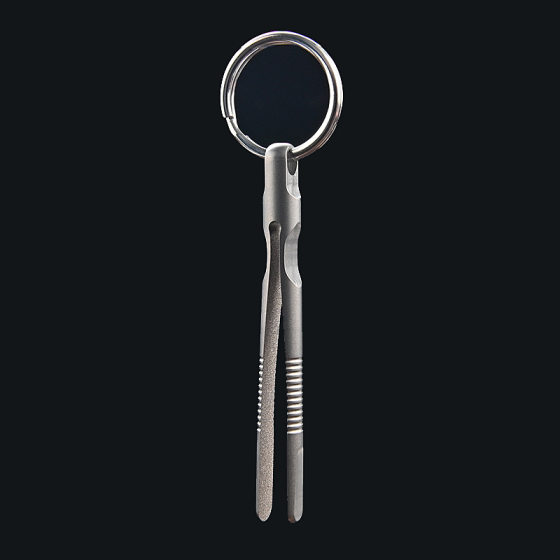Outdoor EDC Mini lightweight small tool titanium alloy tweezers TC4 small tweezers CNC CNC machining clip