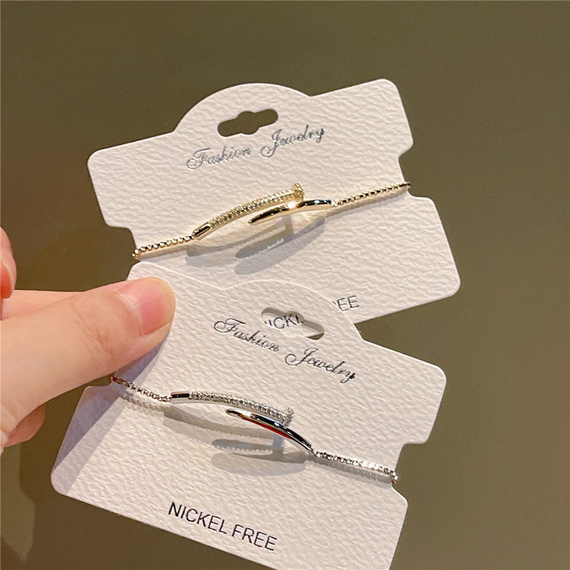 Lady girl bracelet Qiao Xiya gold and silver bracelet 2023 niche fashion micro inlaid zircon bracelet female J797 Lady girl bracelet Qiao Xiya gold and silver bracelet 2023 niche fashion micro inlaid zircon bracelet female J797