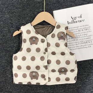 Cold Shield 2022 New Children's Down Cotton Vest Men's and Women's Children's Vest