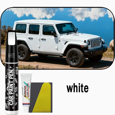 to Remove Scratches, Repair Car Avtomobil boya qələmləri - p39-white-4pcs