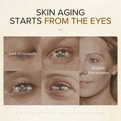 LAIKOU Laikou Gold Foil Snail Eye Serum 30ml &ndash; Eye Care Skincare & Cosmetics for Cross-Border Shipping