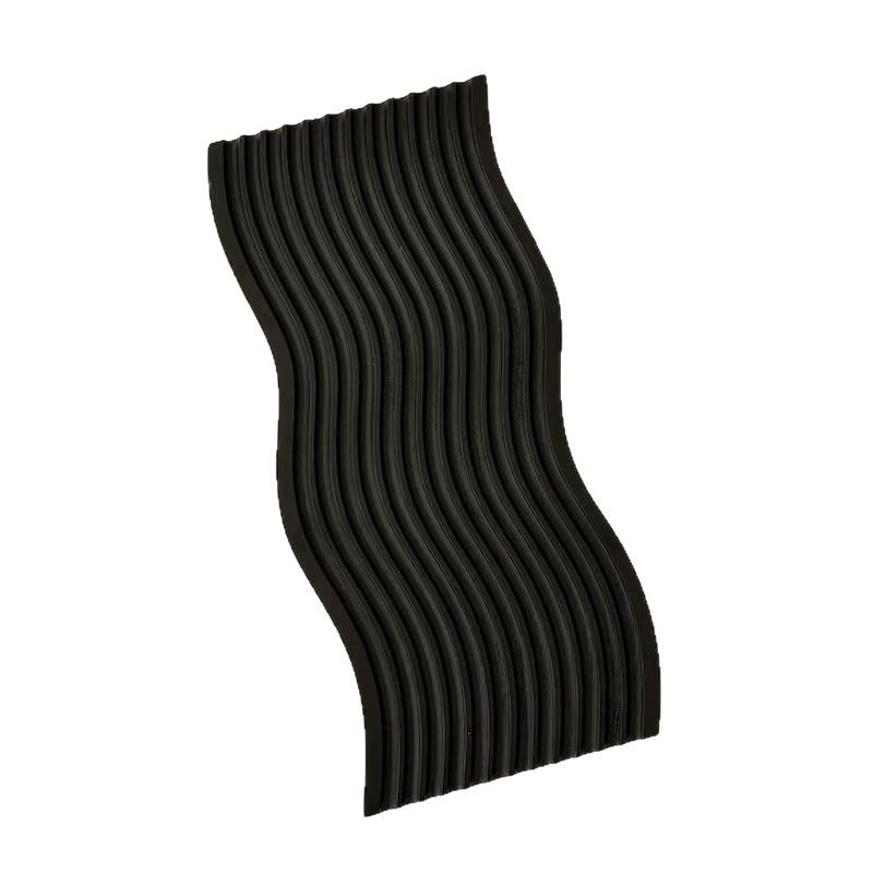 Agua corrugada negro bandeja de madera sólida pan doméstico madera de haya aroma bandeja de almacenamiento bandeja de café de la tarde