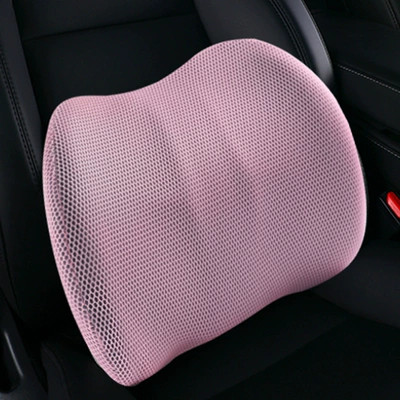 Sitting Office Lumbar Pillow Driving – Waist support - grid-wave-lumbar-support-pink-415-29-125-wave-waist-support