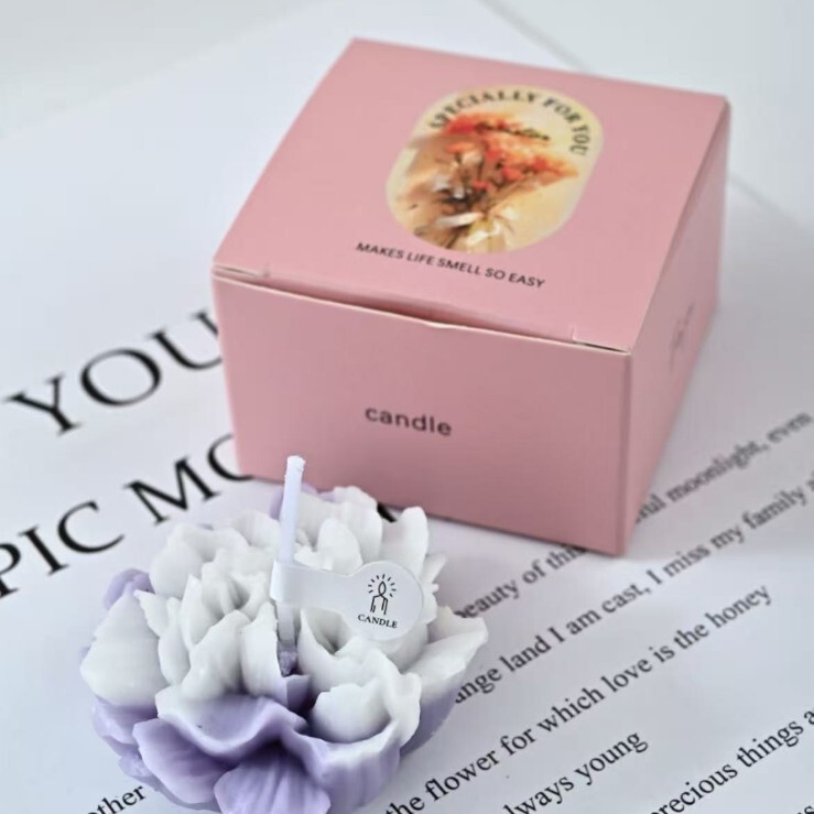 カーネーションの香りのキャンドル卸売手作りの香りのギフト教師の日のギフトの香り模擬花の形のワックス|undefined