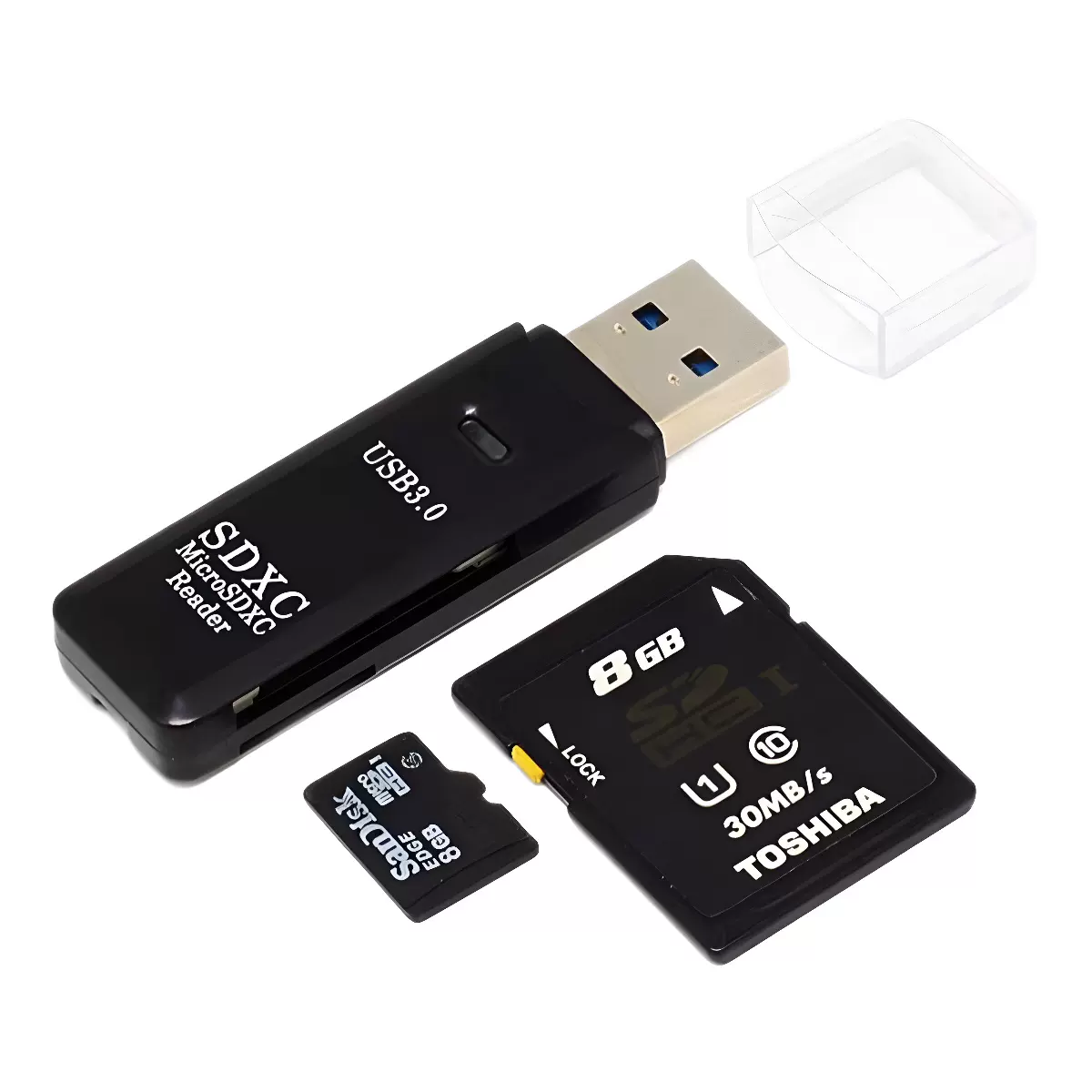 USB3.0读卡器即插即用microSD相机TF/SD二合一高速读卡器跨境批发
