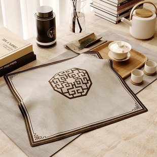 Tea Set Cup Dustproof Cloth Cover Cloth Universal Tea Room Cover Tea Table 2025 New New Chinoiserie Tea Tray Cover Cloth