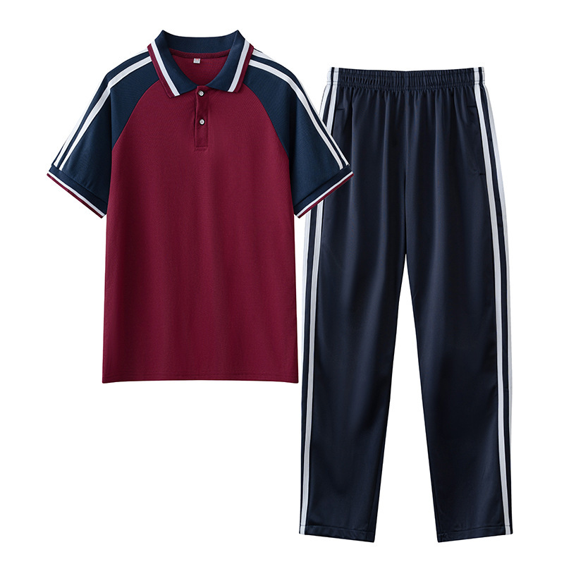 春秋中学生制服セット高校生徒運動会クラス服学院風赤団体入場服|undefined