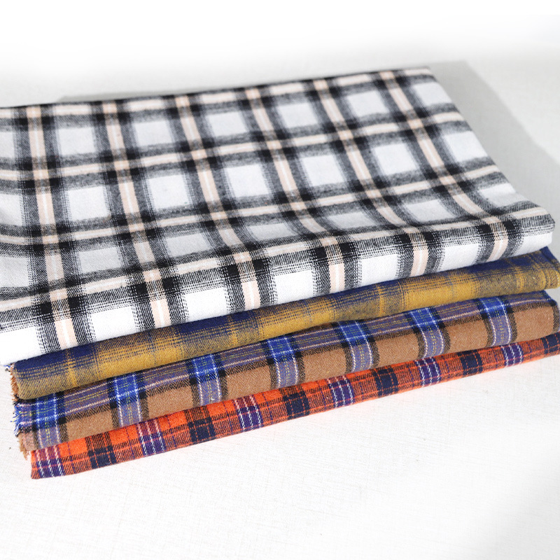 Fabricante spot camisa tela a cuadros tela teñida con hilo tela de algodón de tendencia tela de poliéster de algodón tela a cuadros Chaoyang