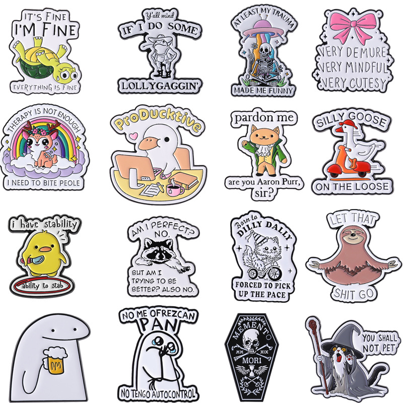 Cartoon cute brooch