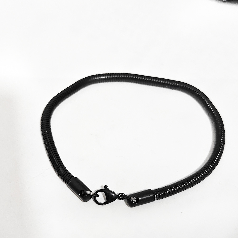 15g Weight Chain Bracelet Classification Titanium Steel Chain Material Twisted Rope Chain, snake chain, figaro chain Chain Type 1 Piece Quantity Daily Occasion Titanium Steel Material Geometric Pattern All Seasons Season Men's Gender Hip-Hop Style Hip-Hop Geometric Titanium Steel Men's Chain Bracelet Men's Chain Bracelets 8