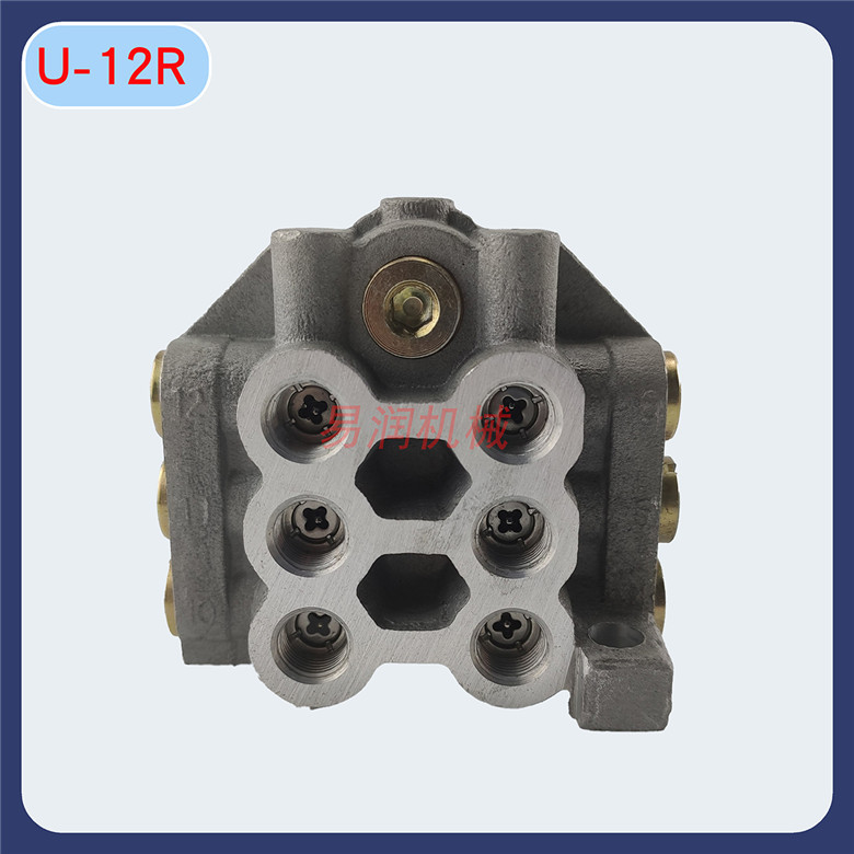 ISHANDU递进式黄油分配器冲床油路分配阀U-12点润滑带针一进12出