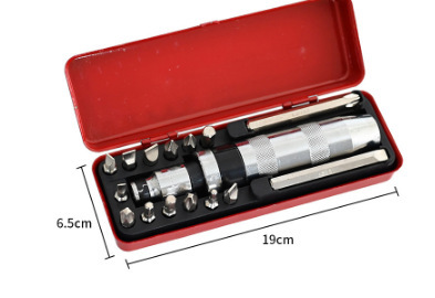 メーカー直販14点セットインパクトヘッドセットドライバーセット鉄箱クロムバナジウム鋼工具セット|undefined